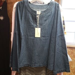 Denim blouse